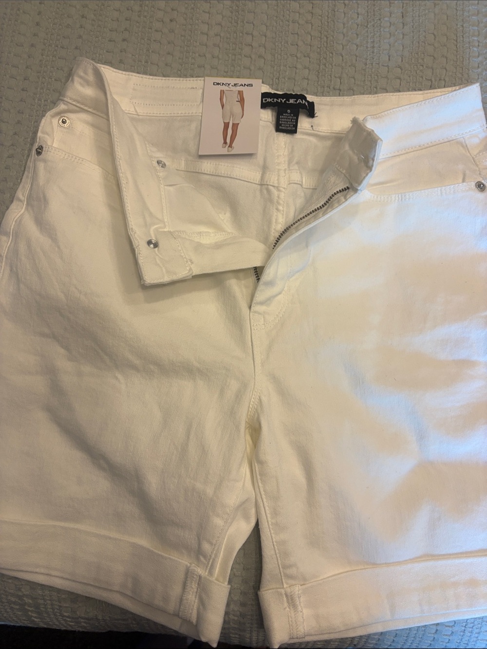 DKNY White Women's Shorts
